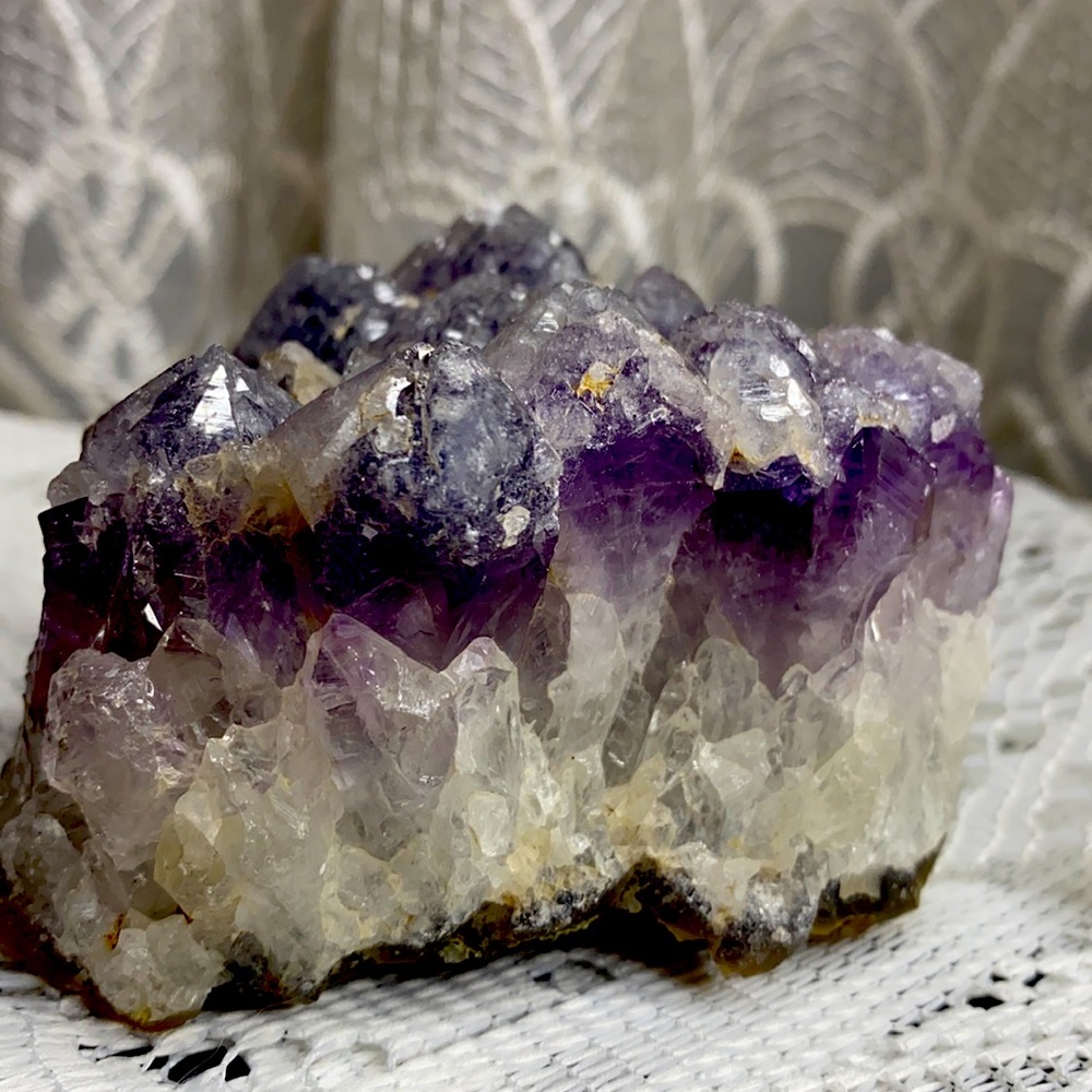 Beautiful Amethyst Cluster with Calcite